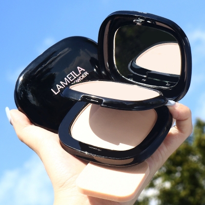 Picture of Lameila Pressed Powder Natural Color 03 Cosmetic Makeup for Women Multicolor 