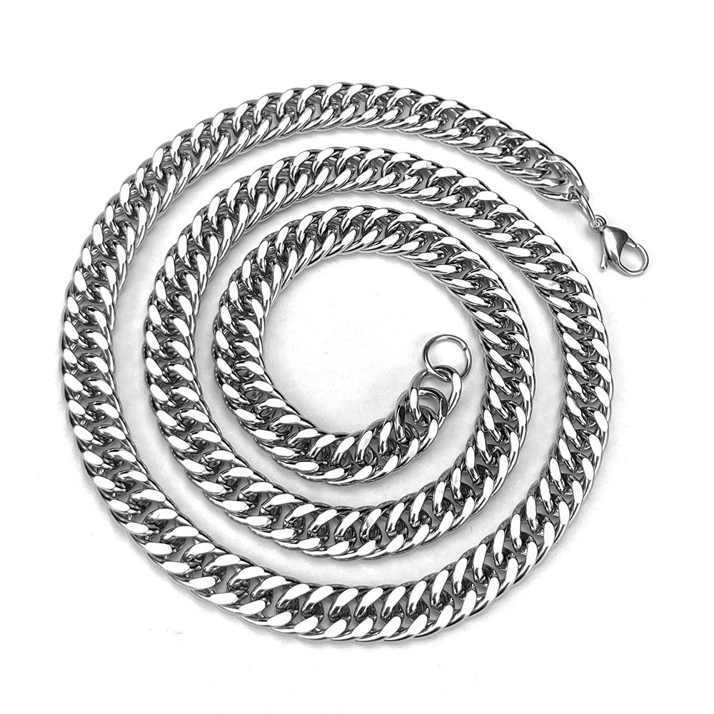 Picture of Stainless Steel Silver Chain Necklace For Men  