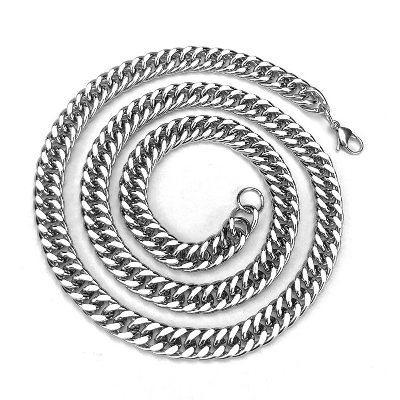 Picture of Stainless Steel Silver Chain Necklace For Men  