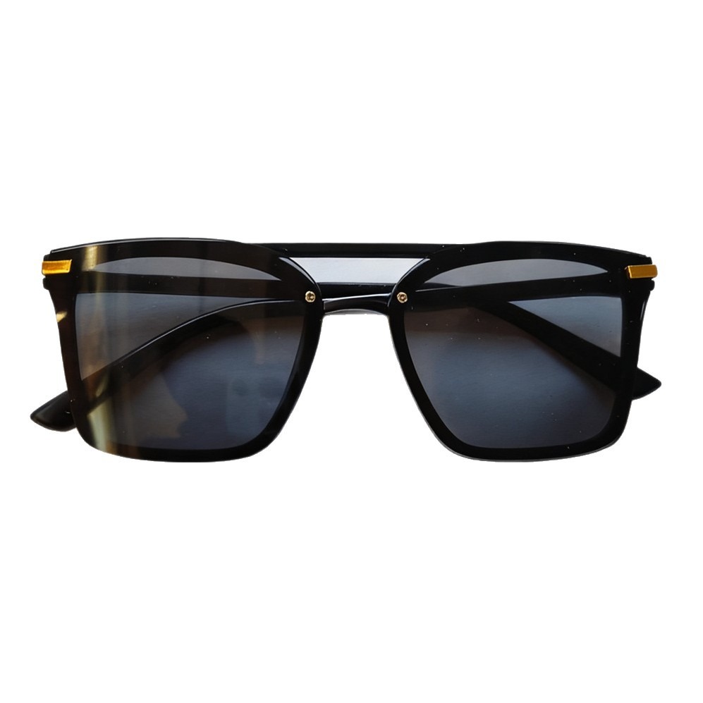 Picture of Stylish Double Bridge Sunglasses - UV Protected Black 