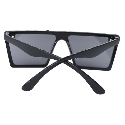 Picture of Flat Top Design Unisex Sunglasses UV400 Protection Black 