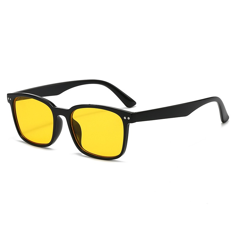 Picture of Anti Glare Yellow Lens Sunglasses, UV400 Protection Eyewear For Men Yellow 