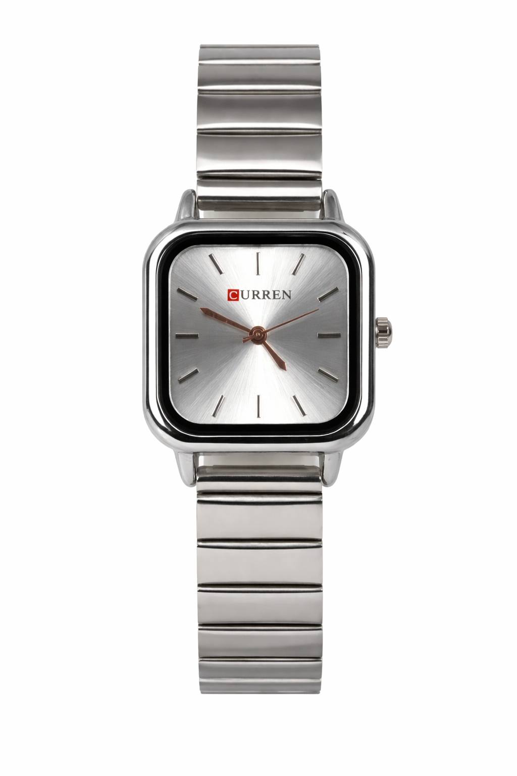 Picture of Square sunlight Pattern Watch for Women Fashion Stainless Steel Band Watch Waterproof Ladies Quartz Watch Reloj  