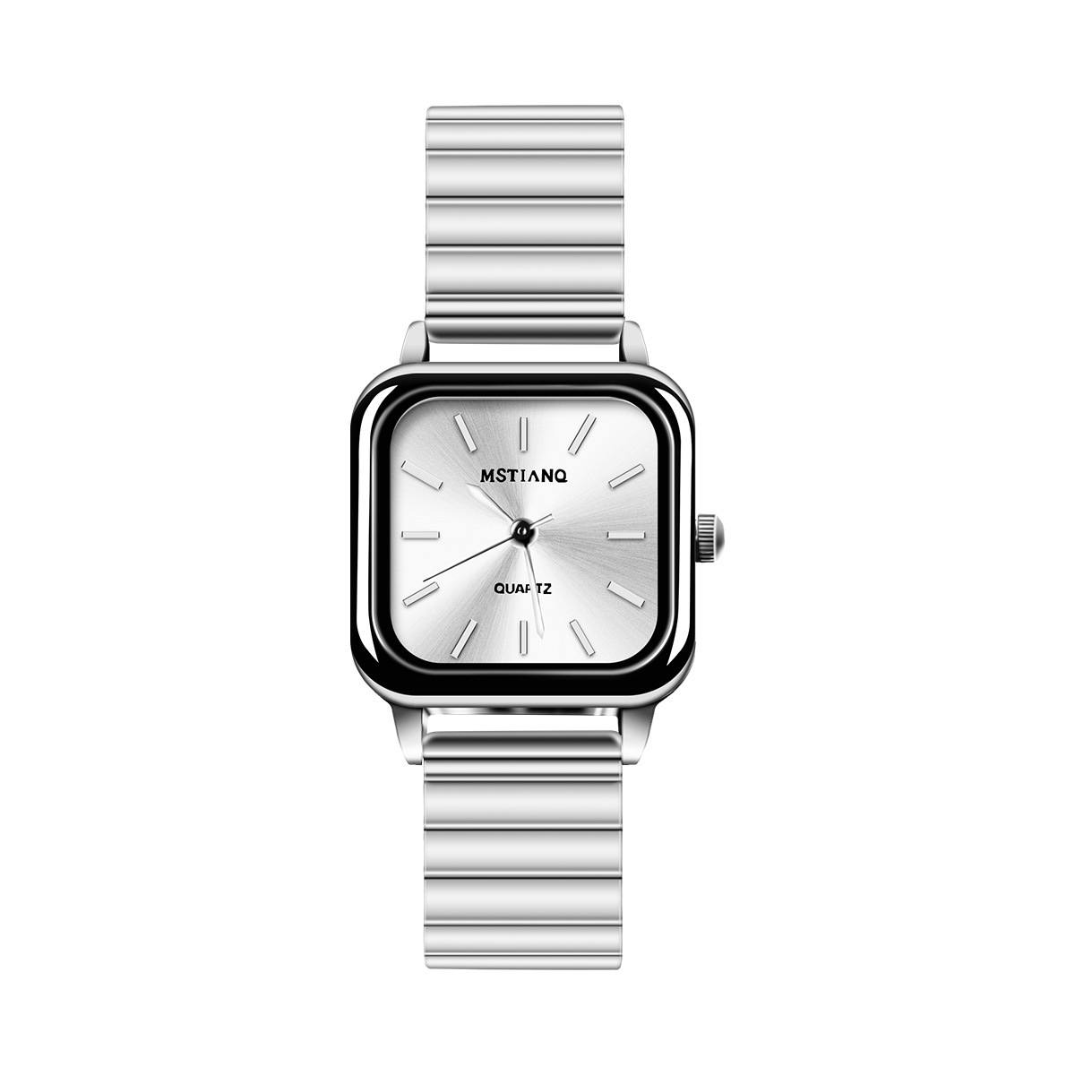 Picture of Square sunlight Pattern Watch for Women Fashion Stainless Steel Band Watch Waterproof Ladies Quartz Watch Reloj  