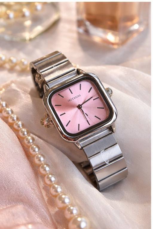Picture of Square sunlight Pattern Watch for Women Fashion Stainless Steel Band Watch Waterproof Ladies Quartz Watch Reloj  