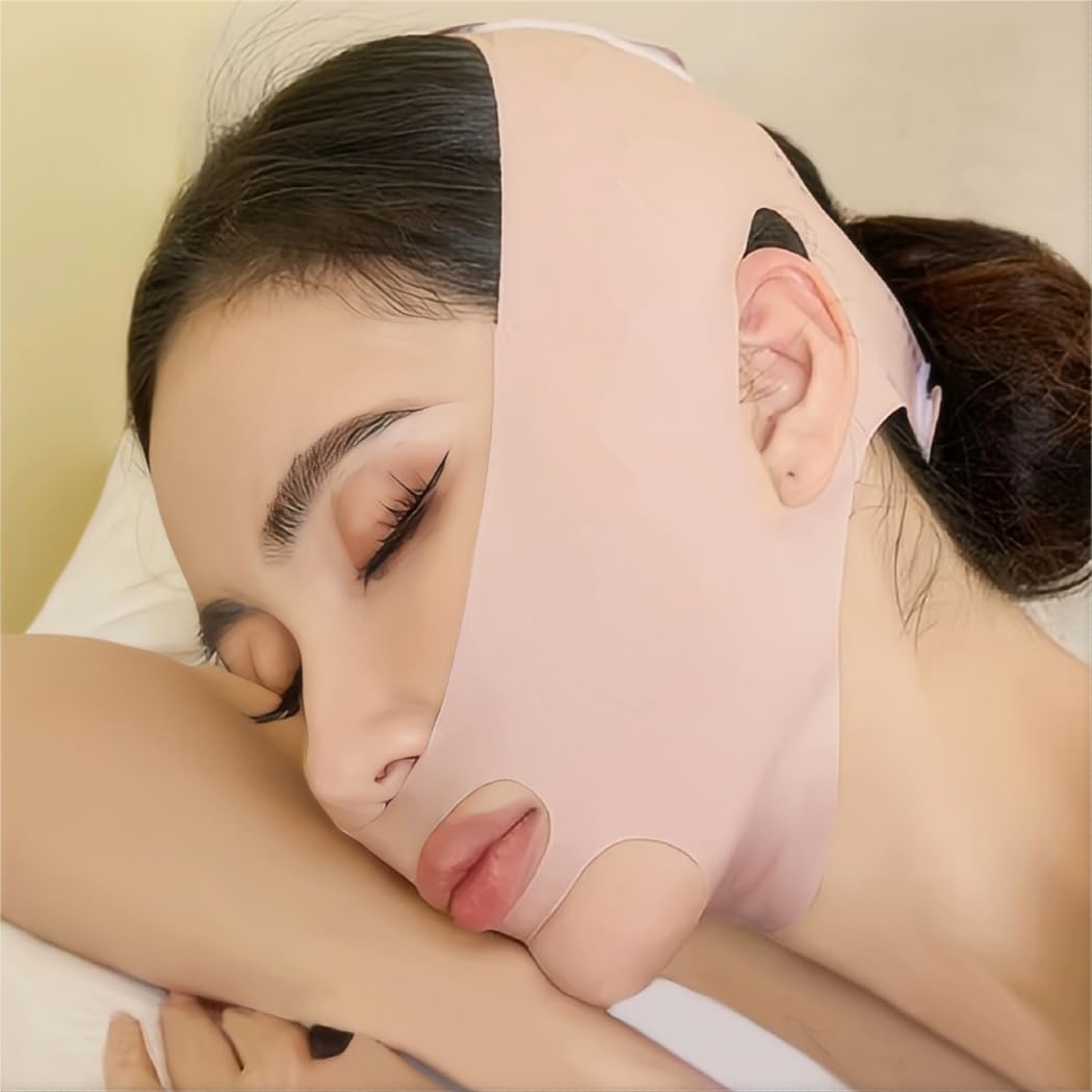Picture of Breathable Chin Lift Bandage - V-Shaped Slimming Mask for Women  