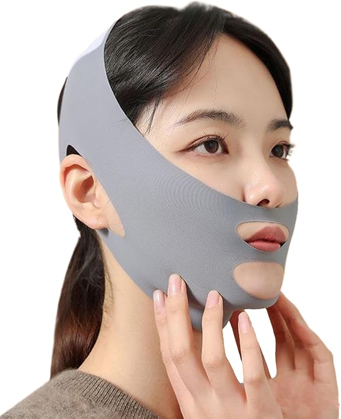 Picture of Breathable Chin Lift Bandage - V-Shaped Slimming Mask for Women  