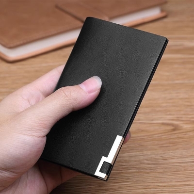 Picture of Portable Men Wallet Money Holder Black Style  