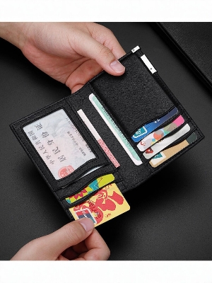 Picture of Portable Men Wallet Money Holder Black Style  