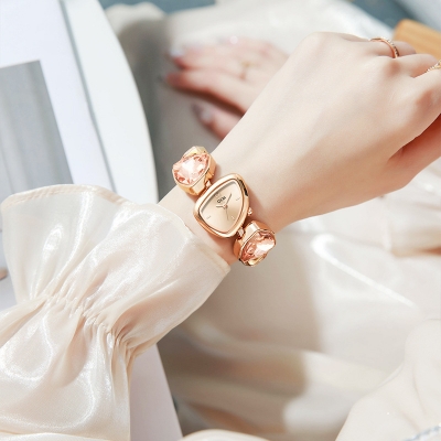 Picture of Women's Uniquely Shaped Rhinestone Watch Pink 