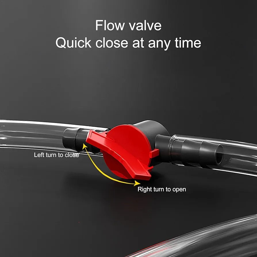 Picture of Multi Purpose Manual Siphon Pump for Fuel Oil Water Transfer Black 