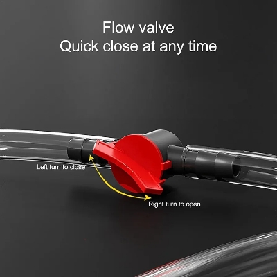 Picture of Multi Purpose Manual Siphon Pump for Fuel Oil Water Transfer Black 