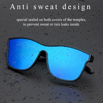Picture of Smart Fashion Polarized Sunglasses with Blue Mirror Lens Blue 