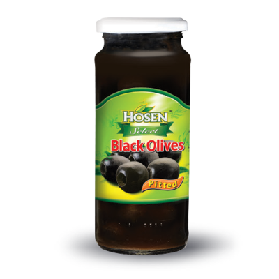 Picture of Hosen Select Black Olives Sliced 345gm
