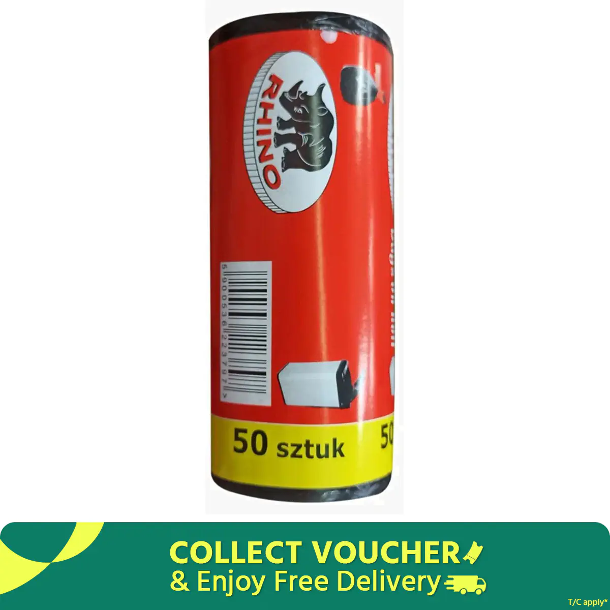 Picture of High Quality - Roll 50 pc 35 liter garbage bag - Easy to Use And Maintain - Refine and Excellent - Reliable and Durable Multicolor