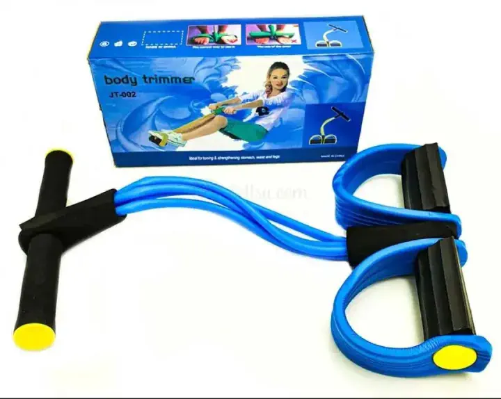 Picture of Tension Rope 4 Tube Puller Pedal Ankle Abdominal Exerciser Fitness Elastic Sit Up Pull Rope Home Gym Sport Training Equipment Multicolor