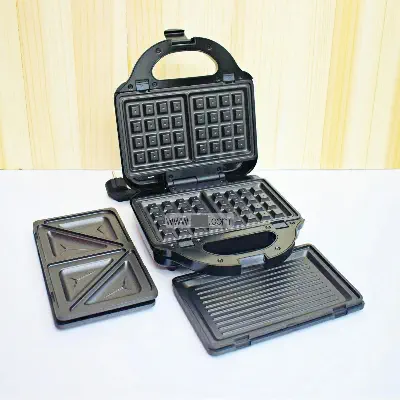 Picture of Miyako 3 In 1 Sandwich Maker SM-862-HY - Sandwich Plate, Grill Plate & Waffle Plate Multicolor