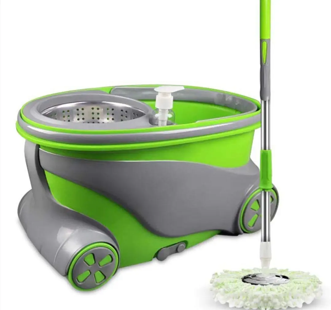 Picture of 360 Degree Rotating Spin Mop With Bucket & 2 Microfiber Heads MULTICOLOUR Multicolor