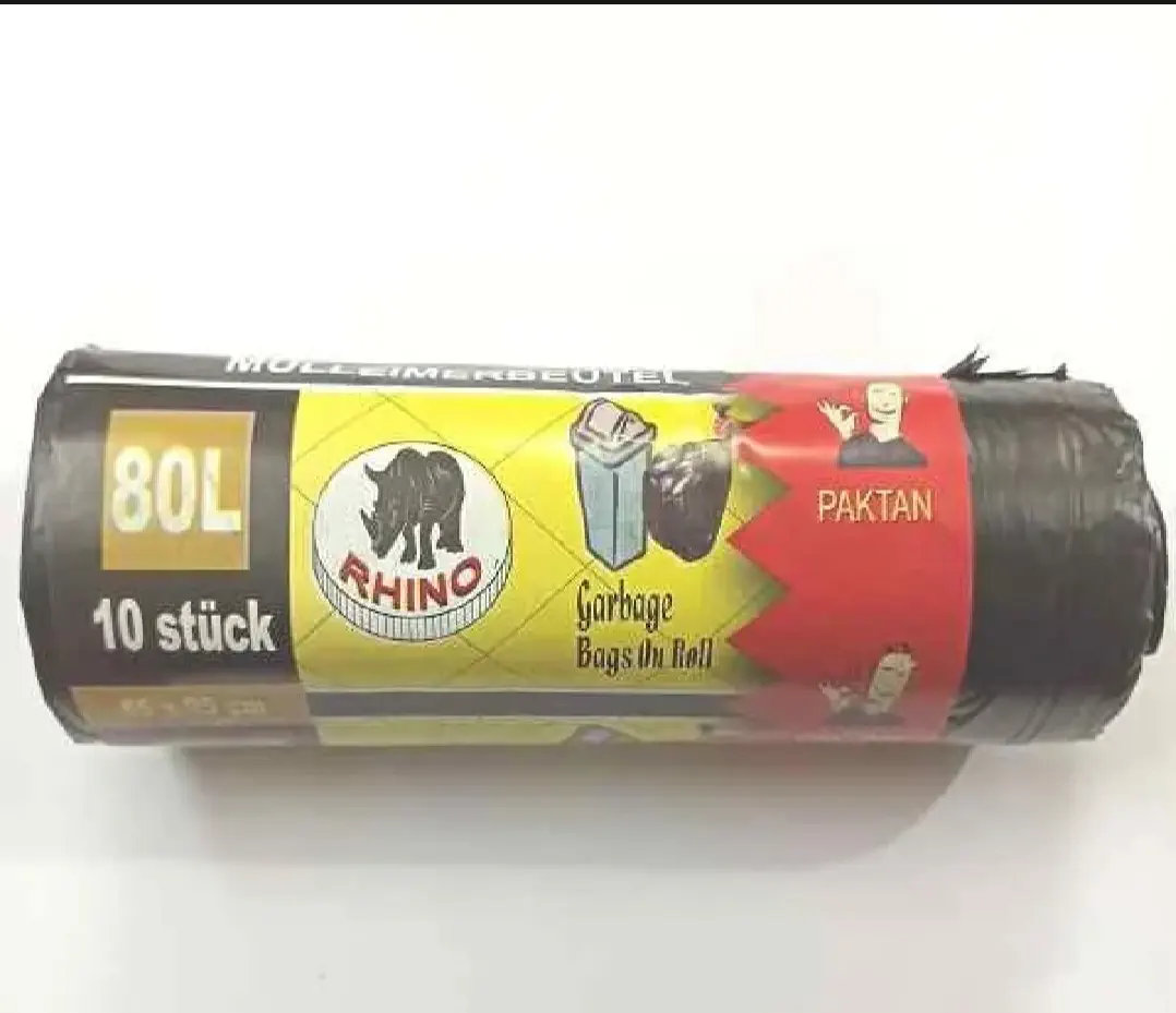 Picture of High Quality - Roll 10 pc 80 liter garbage bag - Easy to Use And Maintain - Refine and Excellent - Reliable and Durable Multicolor