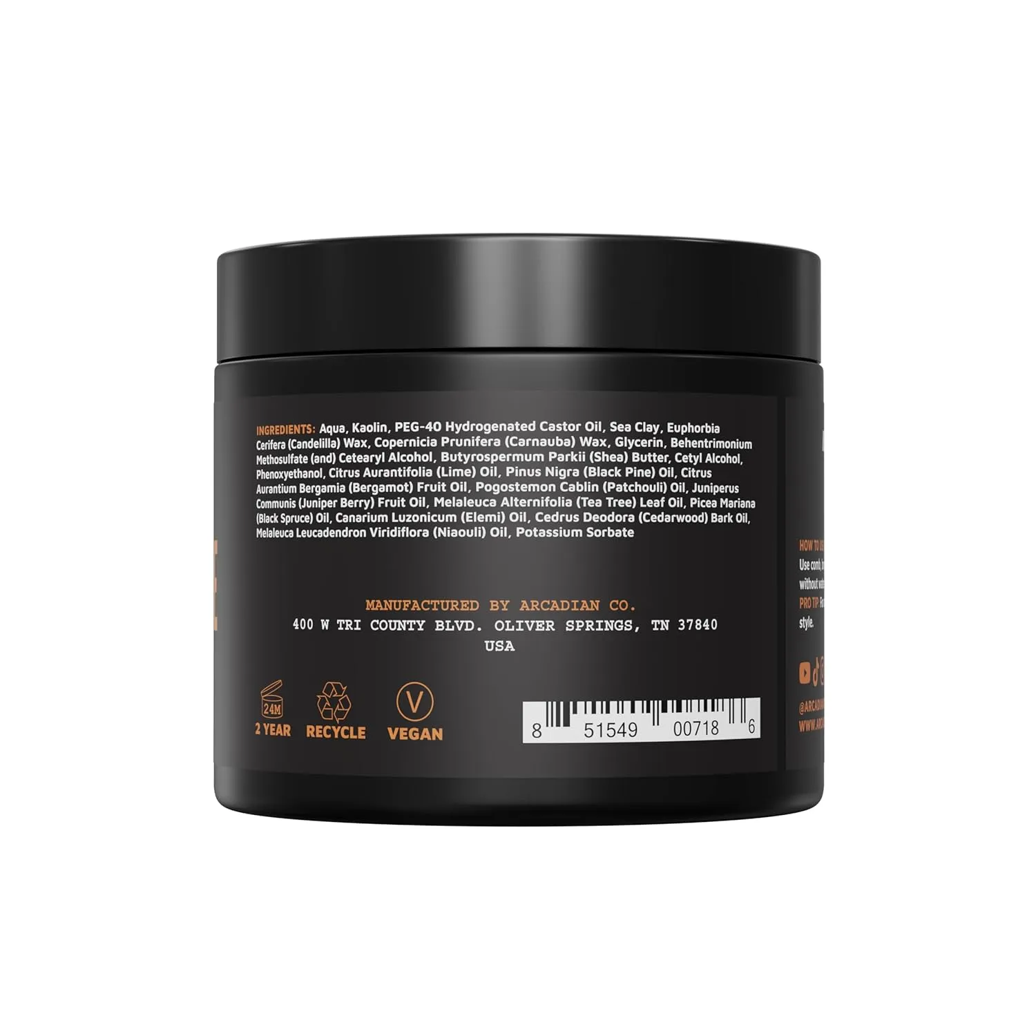 Picture of Arcadian Clay Pomade-115GM