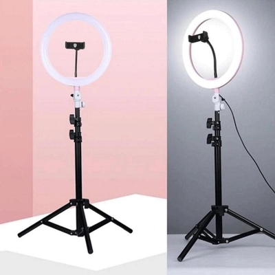 Picture of Ring Light Photo Studio Camera Makeup Ring Light Phone Video Live Light Lamp with Tripod for Smartphone Canon Nikon - Multicolor