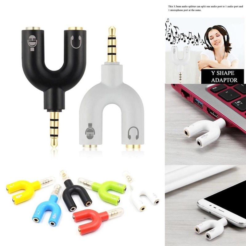 Picture of Music Listening Dual Splitter 3.5mm Audio Converter - Multicolor