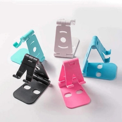 Picture of Mobile Phone Stand for desktop, Folding Bracket Flat Mobile Stand (Colour-Random) - Multicolor