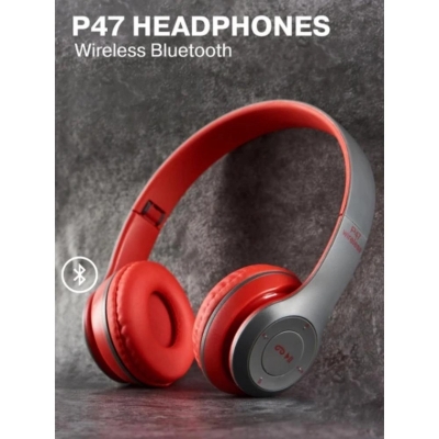 Picture of P47 Headband Foldable Stereo Bluetooth Headphones Wireless - Multicolor