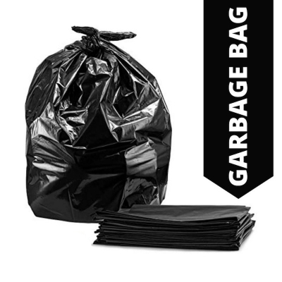 Picture of Garbage Bag 18"X24" Black (20 Piece) Trash Bag / Waste Bag / Moyla Felar Bag ময়লা ফেলার ব্যাগ (হাই কোয়ালিটি) ২০ পিস কালো (১৮ ইঞ্চি X ২৪ ইঞ্চি) - Black