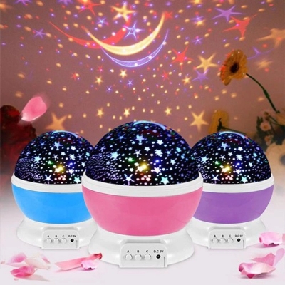Picture of Star Master I iFlashDeal Moon Lamp 360° Rotating Starry Sky Light LED Table Lamp Sky Projector Night Lamp Light for Children Room Decor Gifts Festival - Multicolor