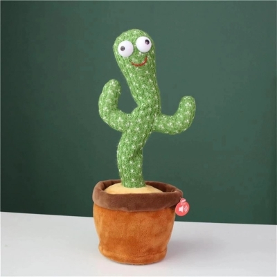 Picture of Dancing Cactus Plush Talking, Singing & Lighting Toy - Multicolor