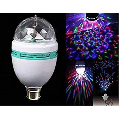 Picture of 360 Degree LED Rotating Bulb Magic Disco Light for Party/Home/Diwali Decoration - Multicolor