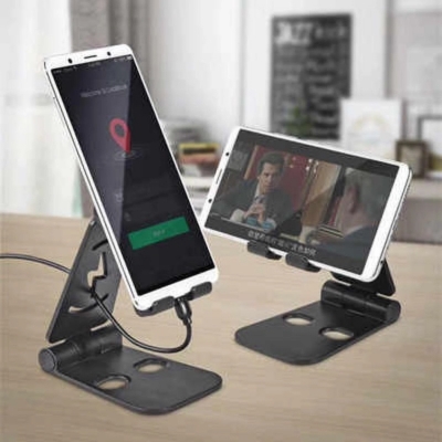 Picture of Mobile Stand Desktop Small Size Mobile Phone Bracket, Folding Lazy Phone Holder Stand - Multicolor