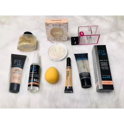 Picture of 7 IN 1 makeup combo Set with full makeup - Makeup Combo Set - Makeup Brush Set - Makeup Combo Set - Multicolor