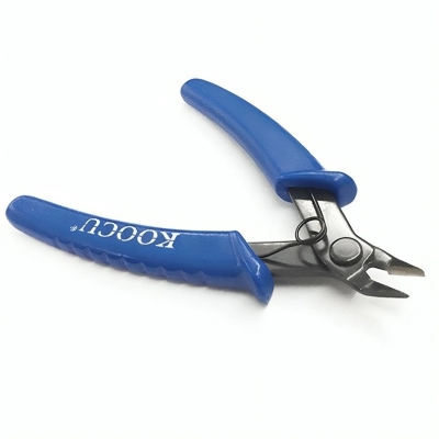 Picture of Electrical Component Wire Cable Cutters Cutting Side Snips Flush Pliers Nipper Anti-slip Rubber Mini Diagonal Pliers Hand Tools - Multicolor