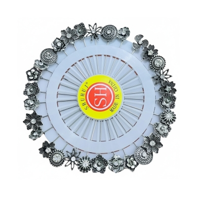 Picture of 10 Pieces Metal Hijab Pin for Women - Silver