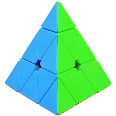 Picture of Pyramid Rubiks Magic Cube - 3 Stage - Multicolor