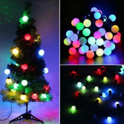 Picture of Decorative Ball Shaped LED Fairy Light RGB - 25 bulbs - **Multicolour** - Multicolor
