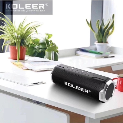 Picture of KOLEER S218 New Bluetooth Speaker 1200 MAH Battery Outdoor Portable Sound Box HD Stereo Sound Bass Subwoofer Loudspeaker - Multicolor