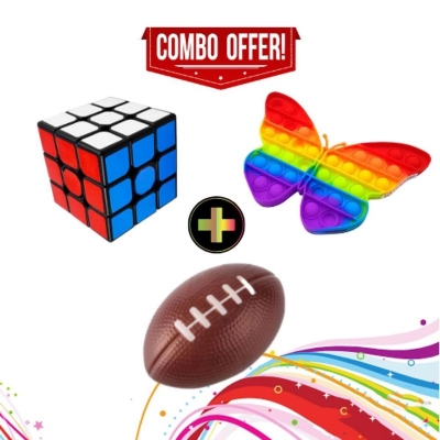 Picture of Stress Relief For Brain Combo Pack 3 in 1 Offer - Multicolor