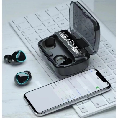Picture of M10 TWS wireless bluetooth headset with breathing light touch control digital display panel version 5.1 - Multicolor