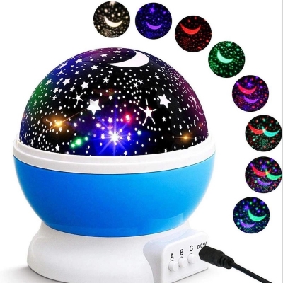 Picture of Star Master Rotating Starry Sky Light,Colorful Night Lights Projector Children Kids Baby Sleep Lighting Sky Star Master Projection Lamp Led Projection Home Decor - Multicolor