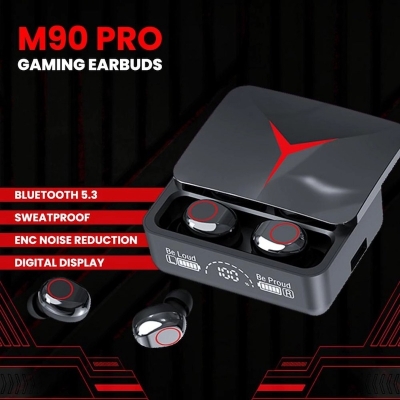 Picture of M90 Pro TWS Wireless Headphones Gaming Earphone Bluetooth 5.3 Sport Earbud With Mic Charging box Music Headsets - Multicolor