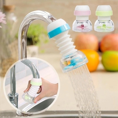 Picture of 360 Rotation Shower Tap Water Purifier Kitchen Faucet Filter-(Color As Per Stock) - Multicolor