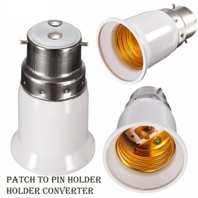 Picture of Bulb Base Socket Holder Converter (Patch To Pin) - 1 piece - Multicolor