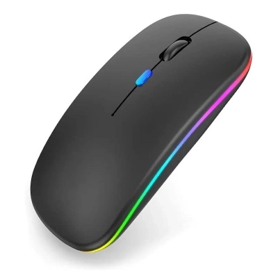 Picture of Rechargeable Wireless Optical Mouse, Wireless Computer Gamer 2.4GHz Mouse - Multicolor