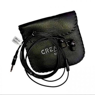 Picture of Orignal Creative High Bass Audio Earphone with Pouch EP-530 - Black - Black