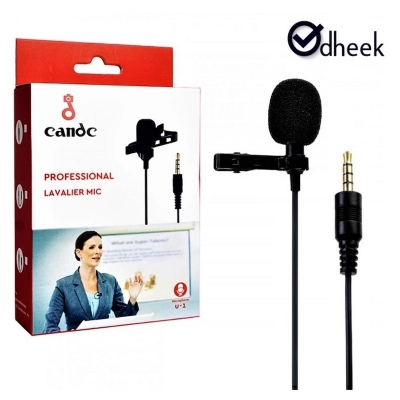 Picture of Candc U1 Microphone Proffessional Lavalier Microphone - computer table - Multicolor