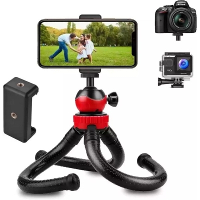Picture of Portable Flexible and Universal Mobile Phone vlogging Tripod Octopus Tripod best for vlogging and table stand - Multicolor
