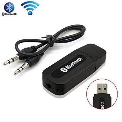 Picture of USB Wireless Bluetooth 3.5mm Jack Stereo Music Receiver Adapter for Car & Speaker - Multicolor